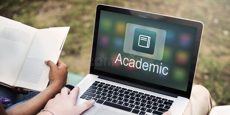 Academic E-Learning Education Online Application Concept royalty free stock images