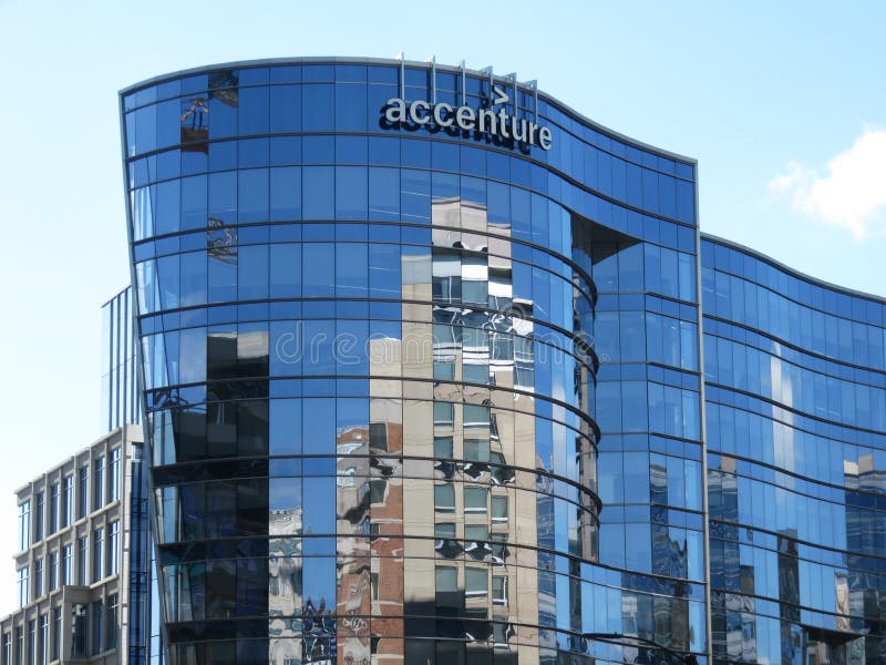 Accenture Building in Ballston Virginia royalty free stock images