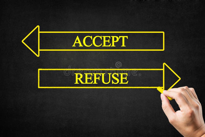 Accept or Refuse Arrows Concept Stock Image Image of 2020 drawing Accept or Refuse Arrows Concept Stock Image Image of 2020 drawing