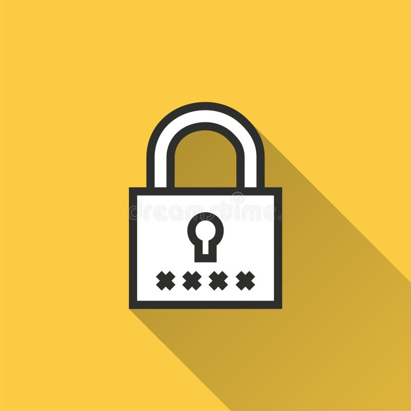 Acceso de la seguridad - icono del vector para el gráfico y el diseño web ilustración del vector Acceso de la seguridad - icono del vector para el gráfico y el diseño web ilustración del vector