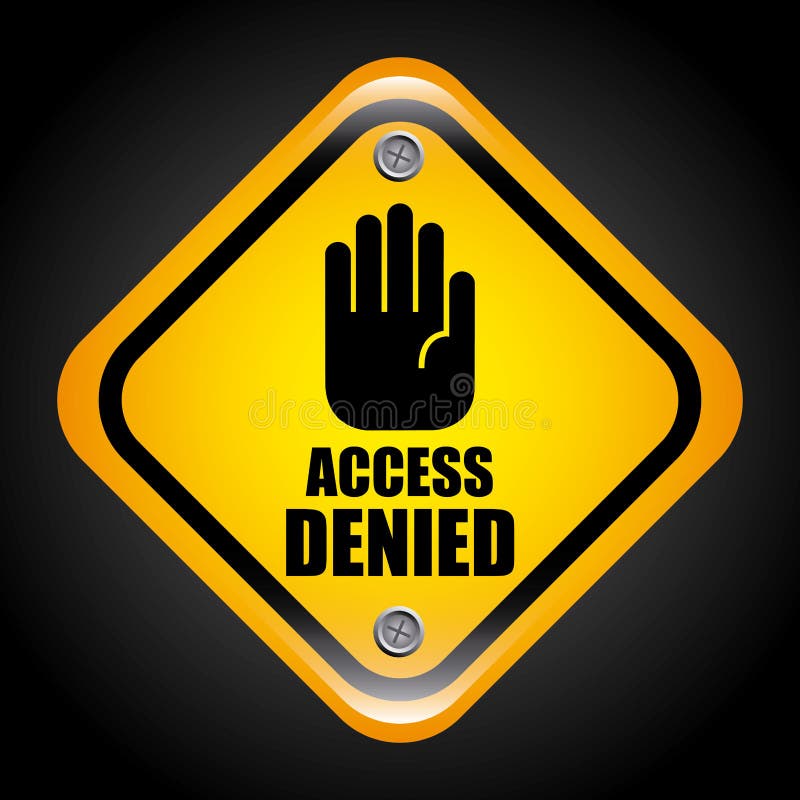 Access Denied Graphic Design Vector Illustration Stock Vector