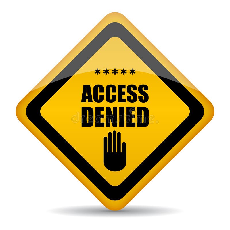 Access denied sign