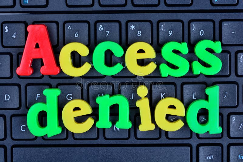 Denied Social Security Disability Application Stock Image