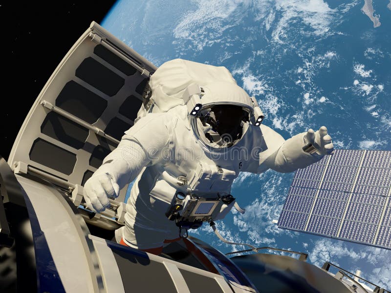 Astronaut goes through the hatch into space.Elemen ts of this image furnished by NASA. Astronaut goes through the hatch into space.Elemen ts of this image furnished by NASA