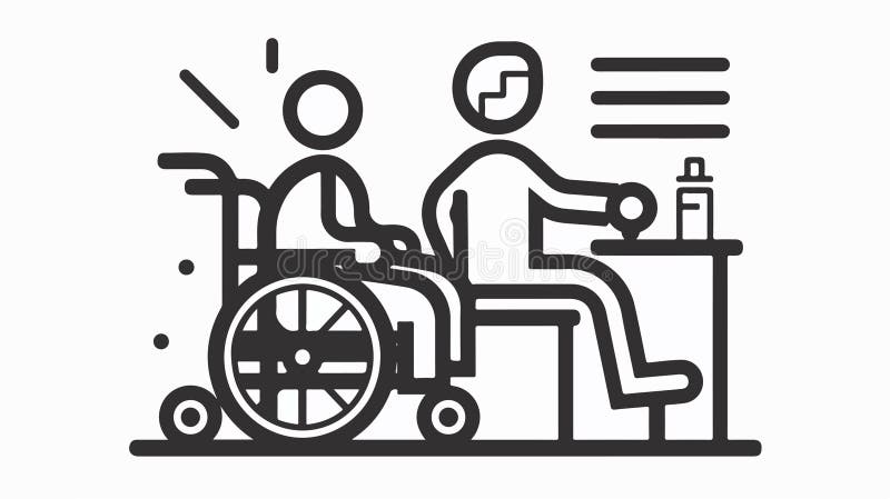 Accessible disability room icon for inclusive spaces and accommodation design, ideal for architecture and public space designs.