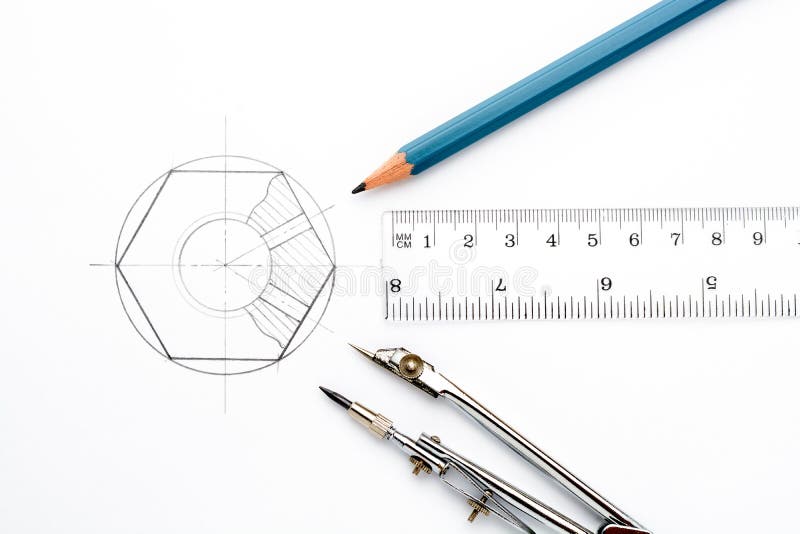 Accessories for drawing stock image. Image of drawing 56244893