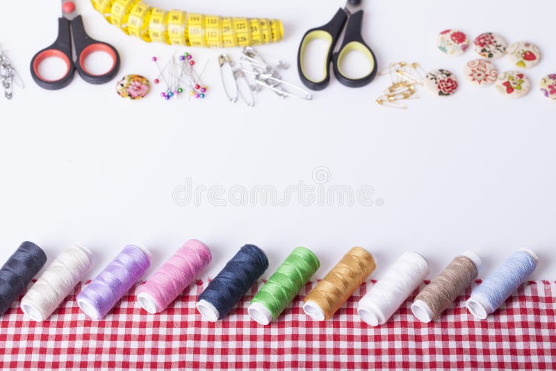 Accessories for Hand Sewing Stock Photo Image of fabric, hand 83342182