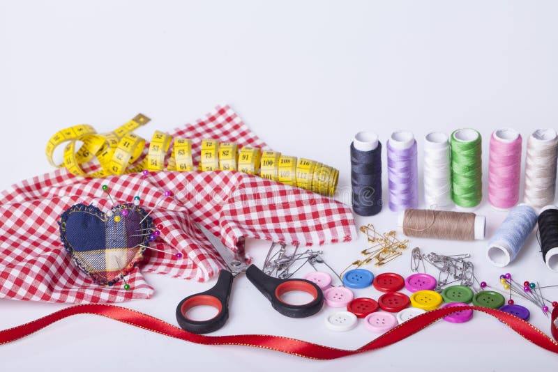 Accessories for Hand Sewing Stock Image Image of needle, creative