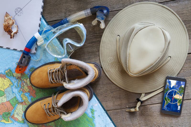Accessories Needed To Travel Stock Photo Image of essentials
