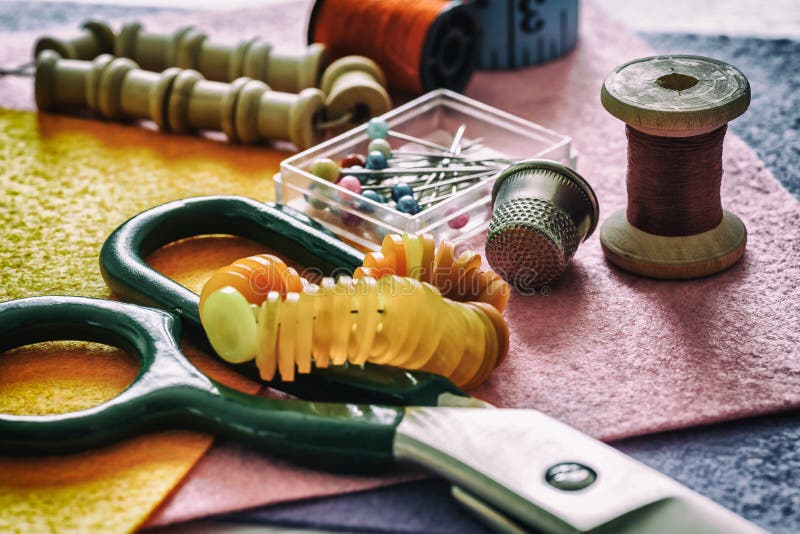 Accessories for needlework stock photo. Image of fashion 216119288