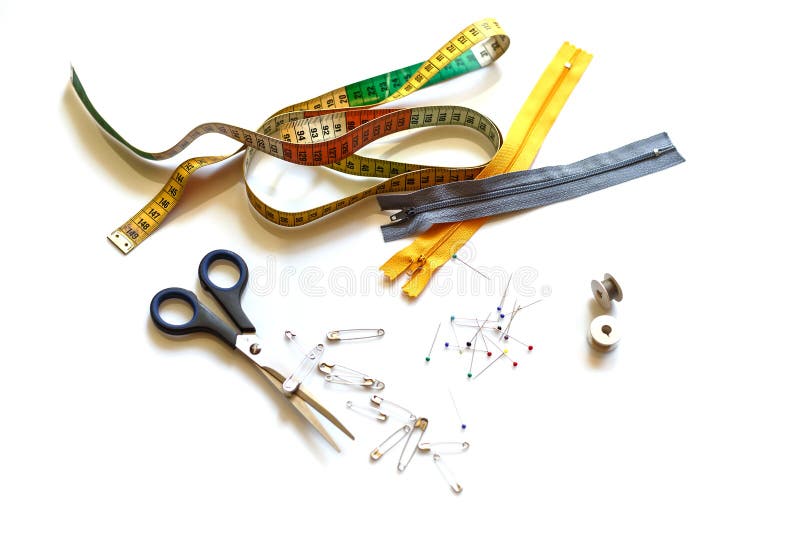 Accessories for sewing stock image. Image of slider, sewing 72883279