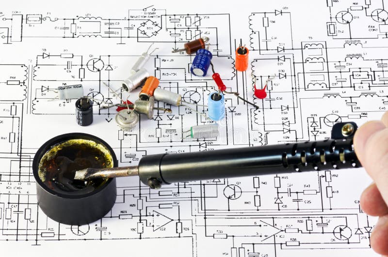 Accessories for soldering stock image. Image of frequency 12589453