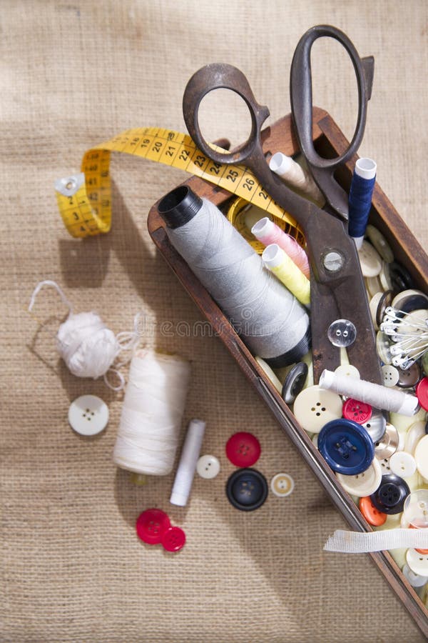 Accessories Tailor stock image. Image of equipment, work 47298803