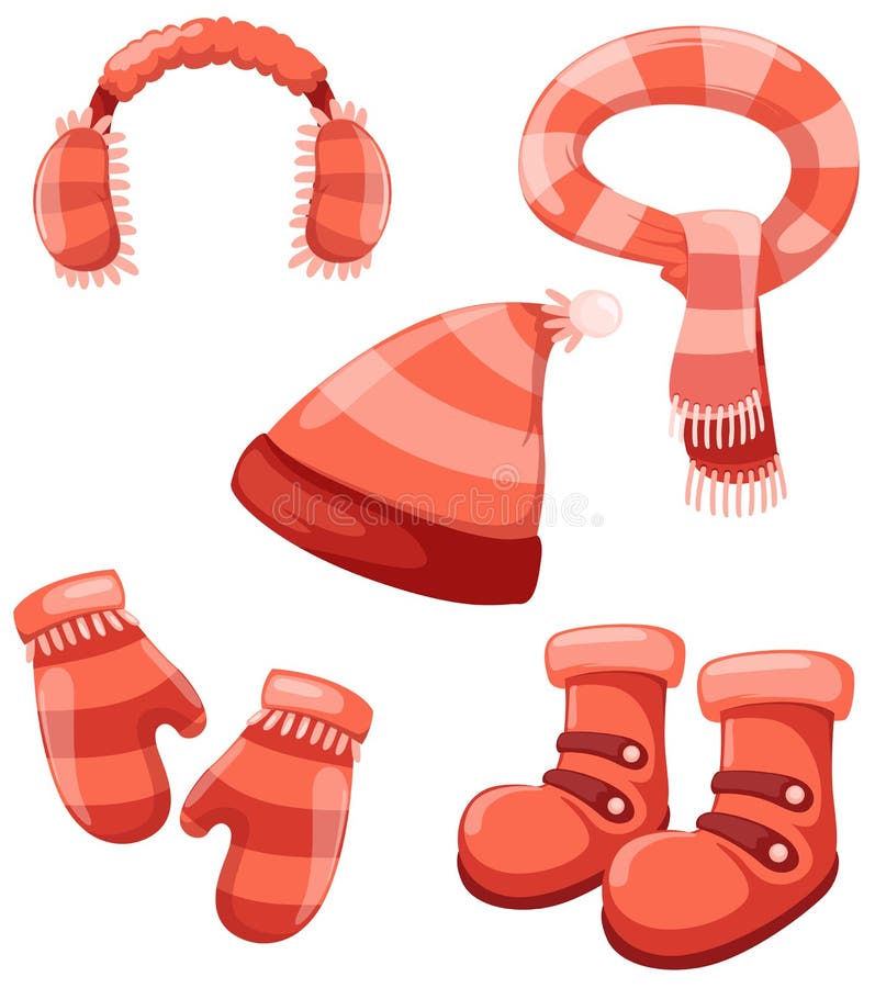 Accessories winter set stock vector. Illustration of cartoon 14528294