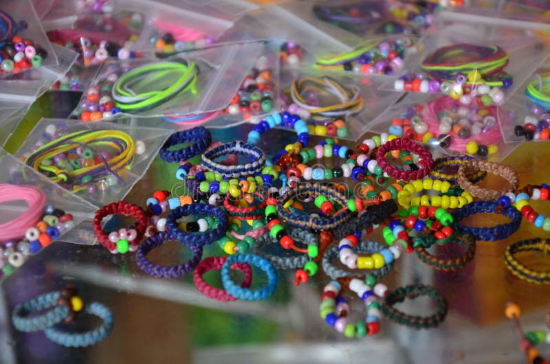 Accessory Beads and Tools for Made Ornament Stock Image Image of