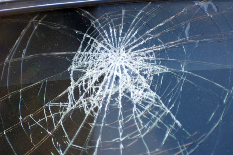 Accident, the Broken Glass of the Car Stock Photo Image of crash