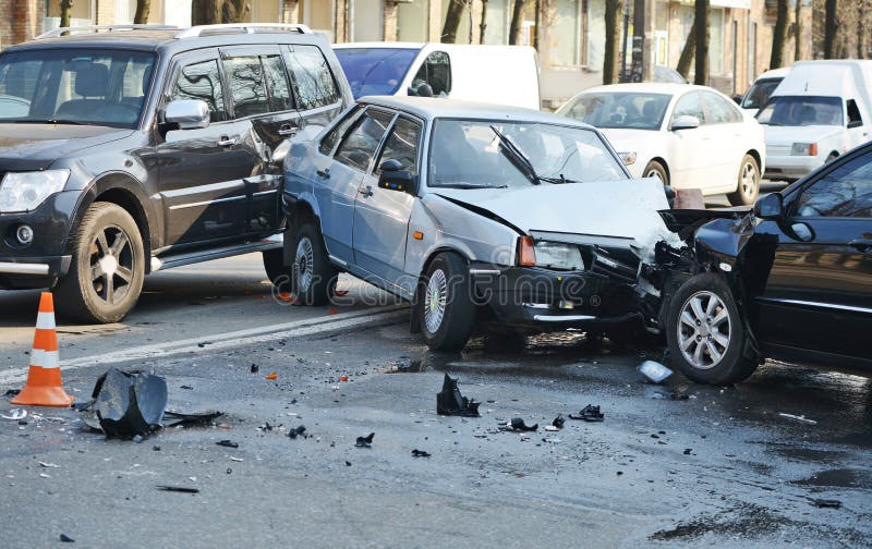 Accident de voiture photos libres de droits Accident de voiture photos libres de droits