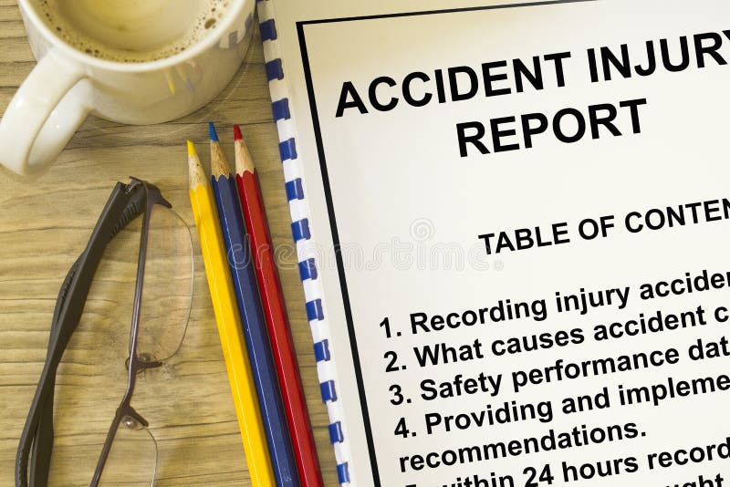 Accident injury reporting royalty free stock photo Accident injury reporting royalty free stock photo