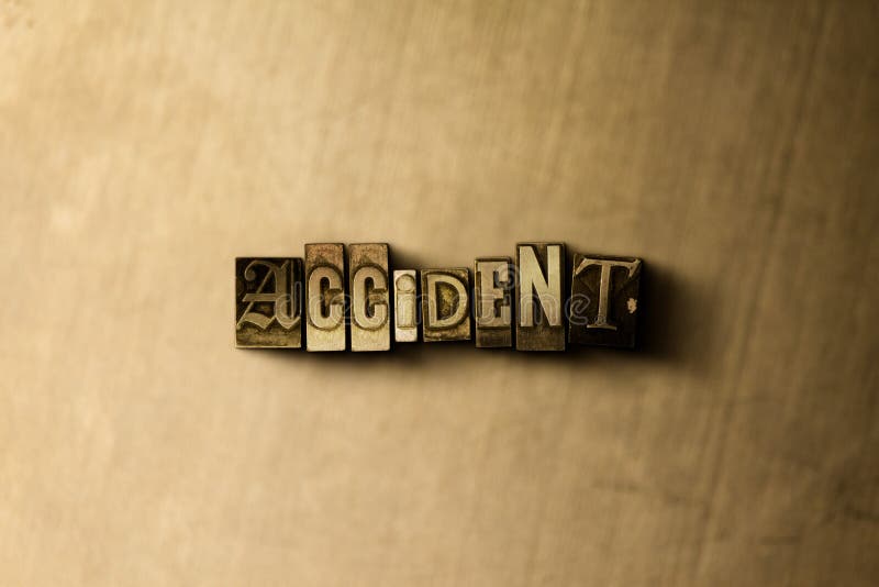 ACCIDENT - close-up of grungy vintage typeset word on metal backdrop. Royalty free stock - 3D rendered stock image. Can be used for online banner ads and direct mail. ACCIDENT - close-up of grungy vintage typeset word on metal backdrop. Royalty free stock - 3D rendered stock image. Can be used for online banner ads and direct mail.