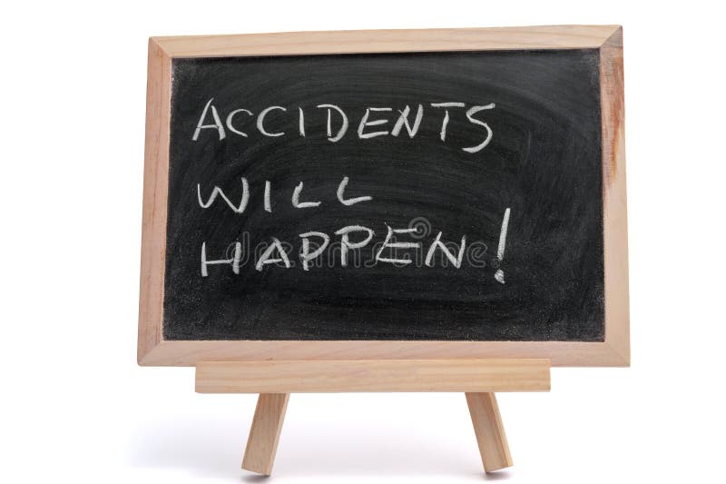 Accidents will happen royalty free stock images Accidents will happen royalty free stock images