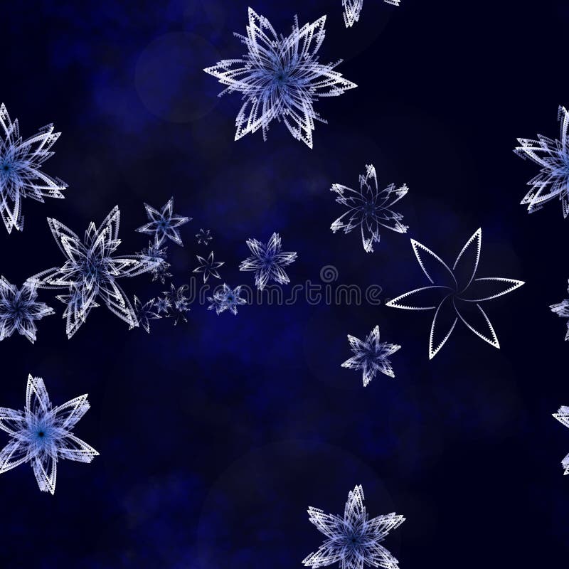 Abstract art of snowflakes swirling in a storm. Abstract art of snowflakes swirling in a storm