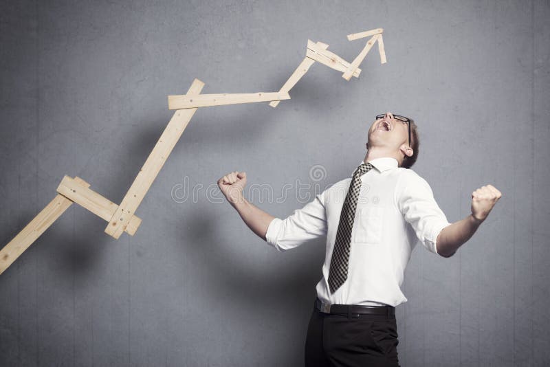 Accomplissement grand d'affaires. image libre de droits Accomplissement grand d'affaires. image libre de droits