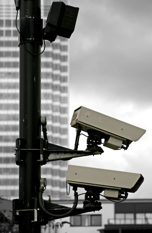 Accoppiamenti delle videocamere di sicurezza fotografie stock Accoppiamenti delle videocamere di sicurezza fotografie stock