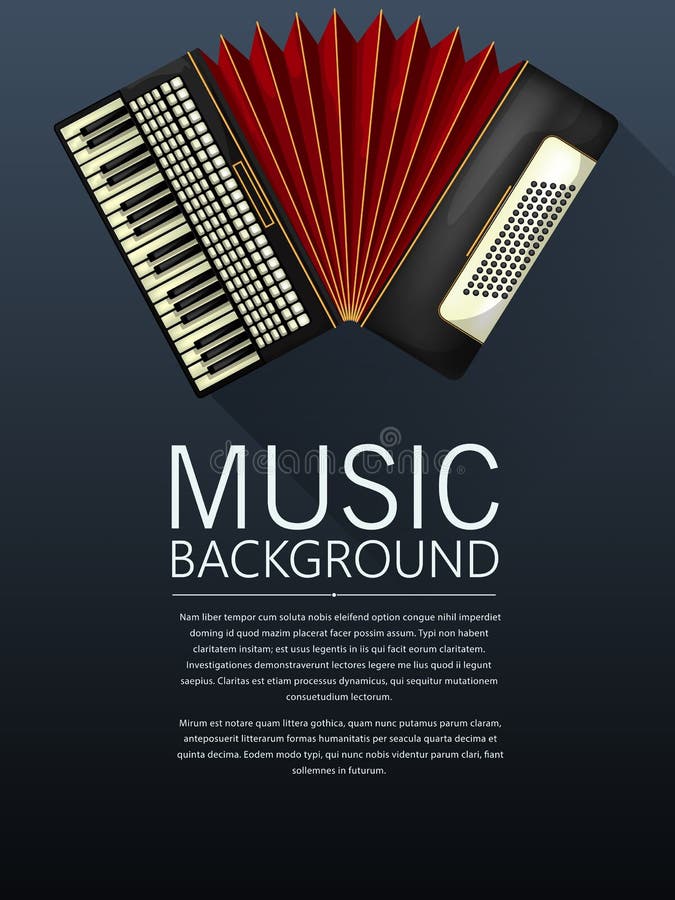 Accordion music background royalty free illustration Accordion music background royalty free illustration