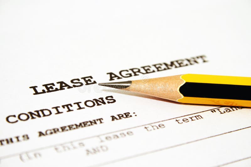 Accordo di contratto d'affitto immagini stock Accordo di contratto d'affitto immagini stock