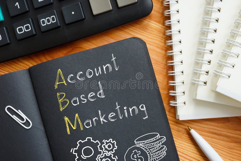 Account-based marketing ABM is shown using the text