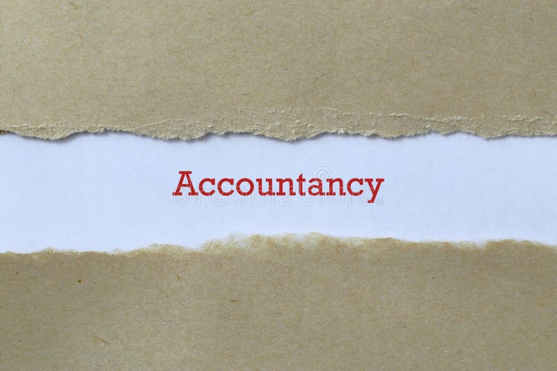 Accountancy on paper stock photo