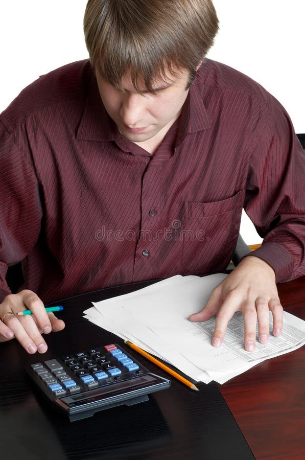 Accountant at work