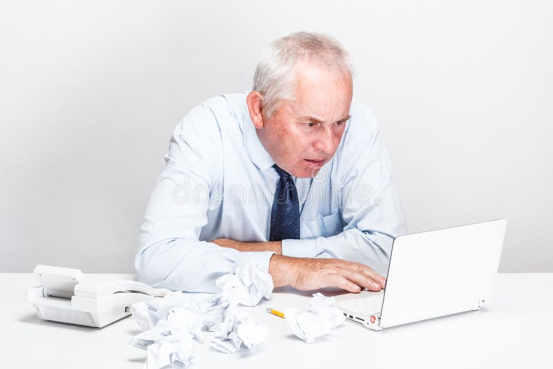 Accountants hogere mens stock foto Accountants hogere mens stock foto