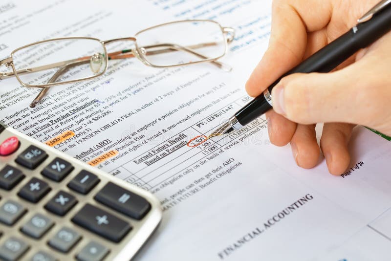 Accounting. stock photo