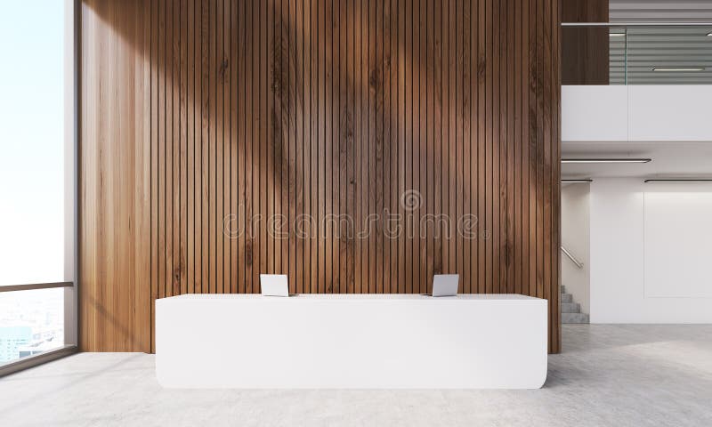 Accounting firm hallway stock illustration. Illustration of counter -  76423522