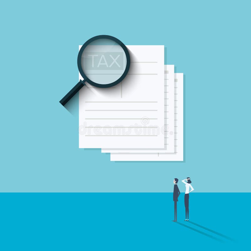 Accounting website vector illustration with tax return, deduction, VAT planning symbol. vector illustration