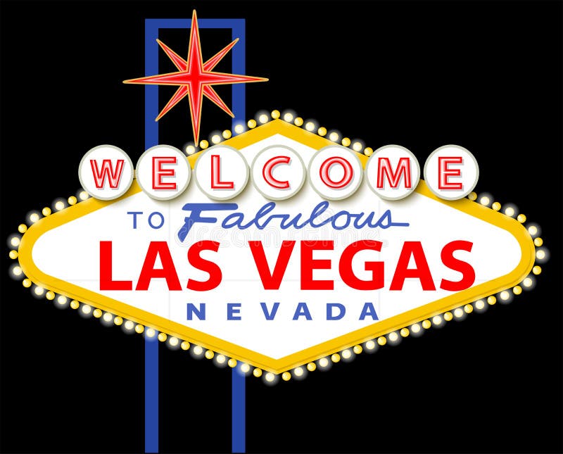 Accueil vers Las Vegas fabuleux Nevada Sign illustration stock Accueil vers Las Vegas fabuleux Nevada Sign illustration stock