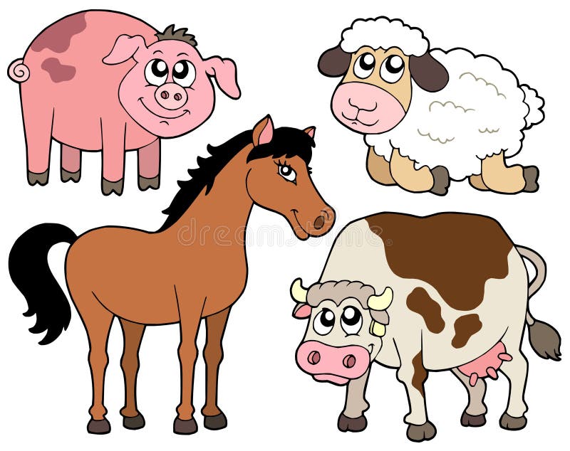 Accumulazione 2 degli animali del paese royalty illustrazione gratis Accumulazione 2 degli animali del paese royalty illustrazione gratis