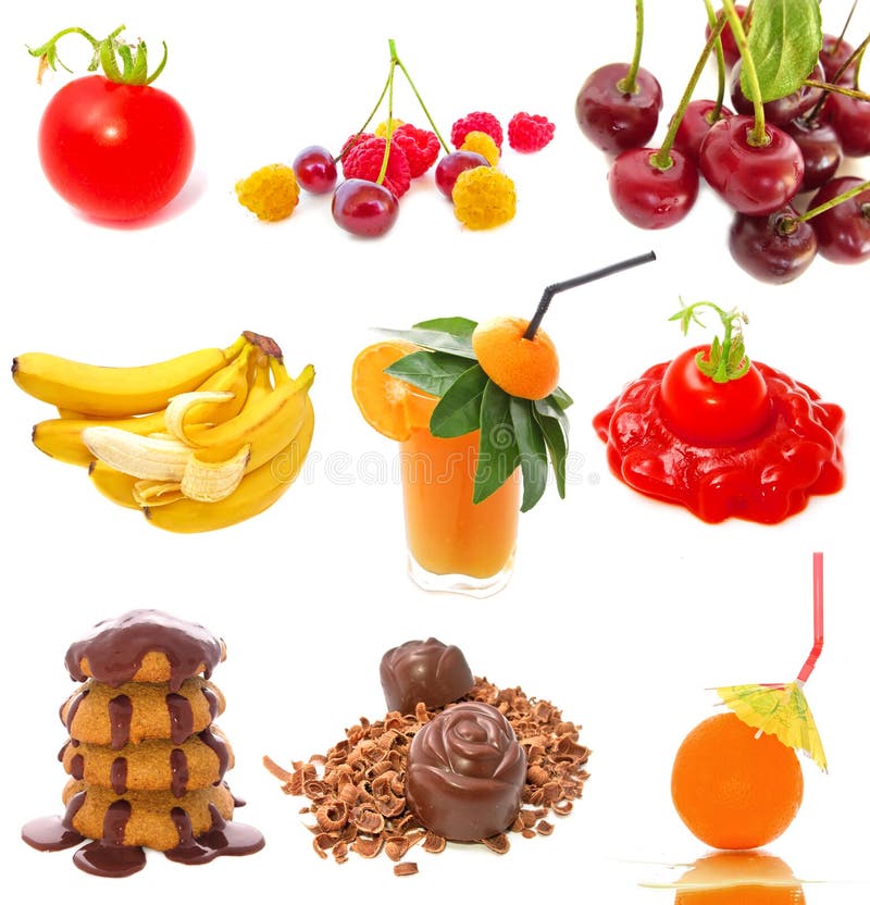 Accumulazione dell'alimento fotografia stock Accumulazione dell'alimento fotografia stock