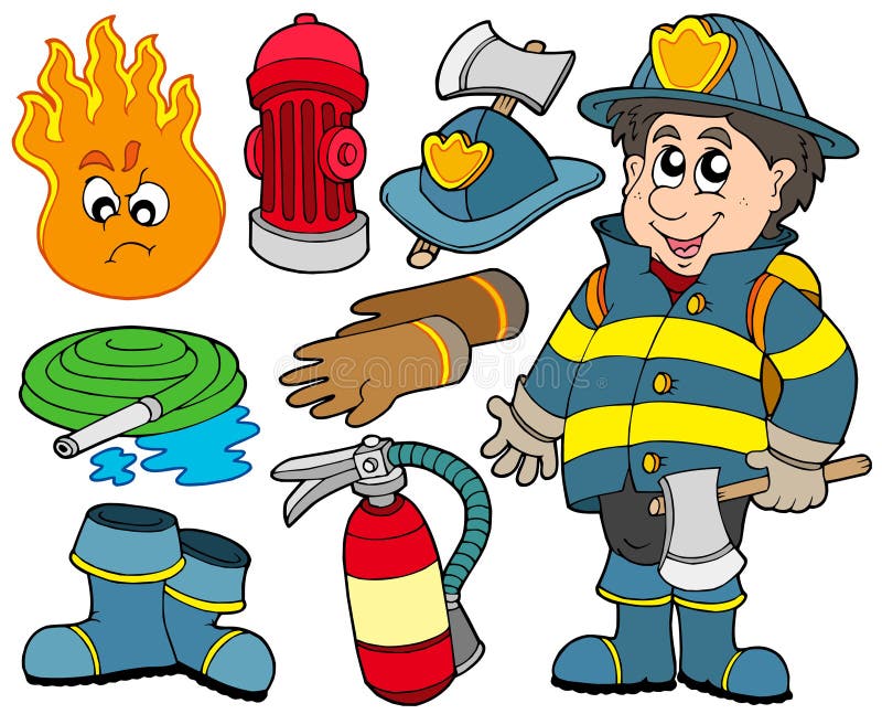 Accumulazione di protezione antincendio royalty illustrazione gratis