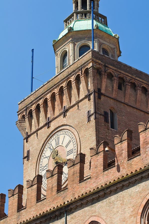 Palacio De Accursio. Bolonia. EmiliaRomagna. Italia. Imagen de archivo