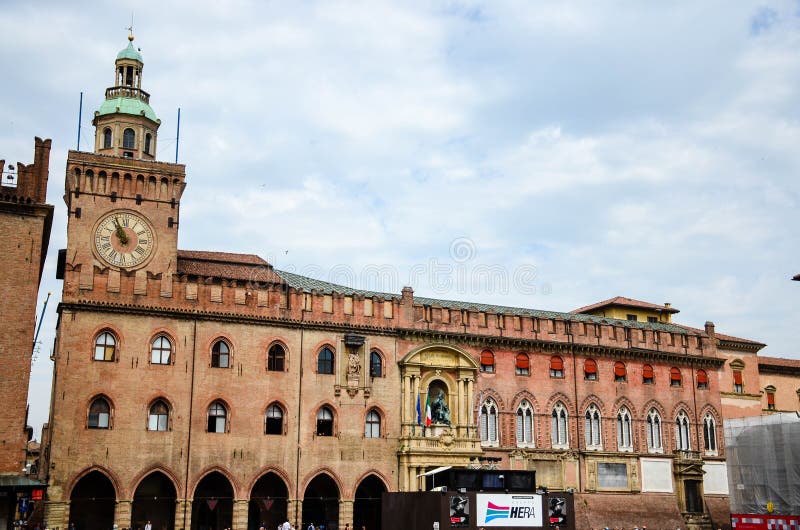 ` Accursio Palazzo d в болонья стоковое фото
