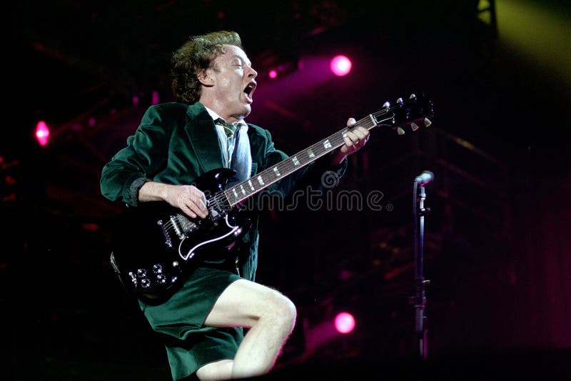 ACDC ,Angus Young during the concert
