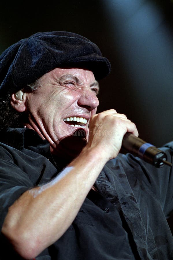 ACDC Brian Johnson, during the concert