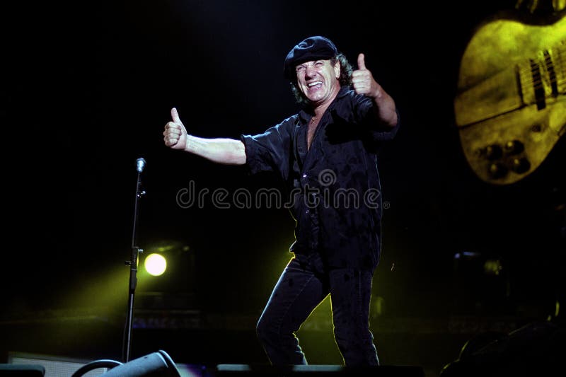 ACDC Brian Johnson, during the concert