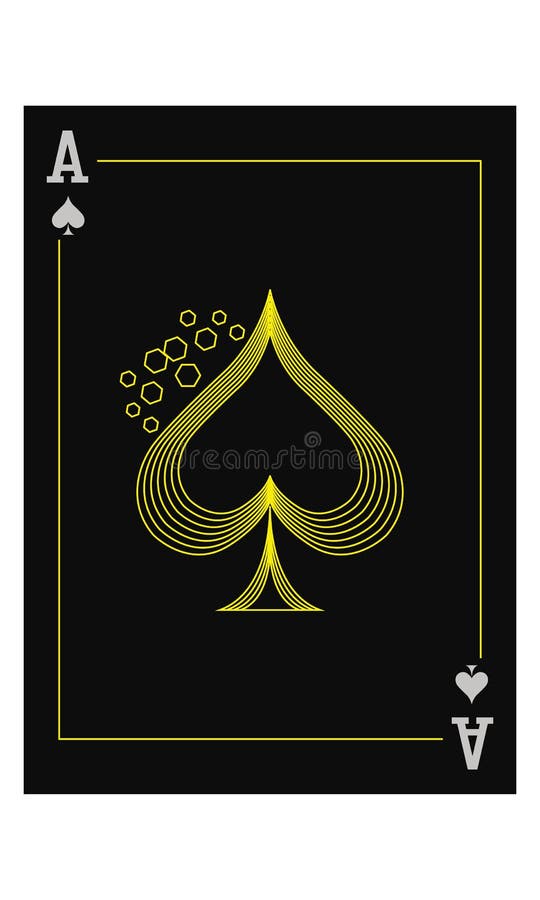 Ace Spades Birth Card