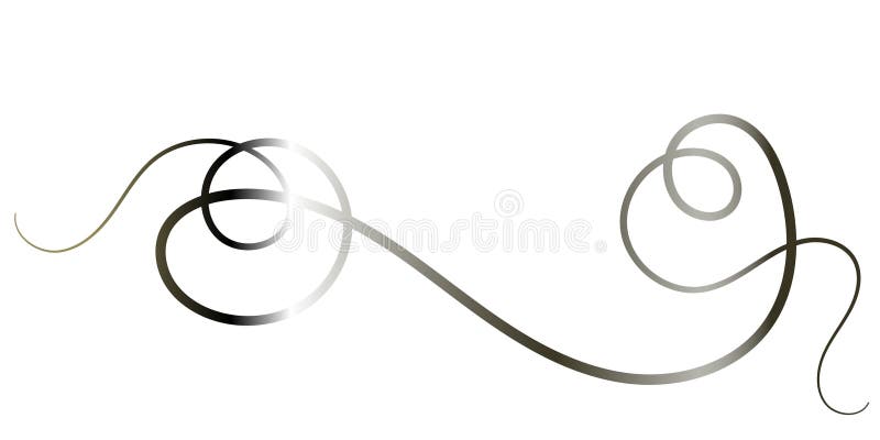 Această imagine prezintă linii gri curgătoare elegante cu umbrire subtilă a gradientului, creând un design abstract dinamic stock illustration