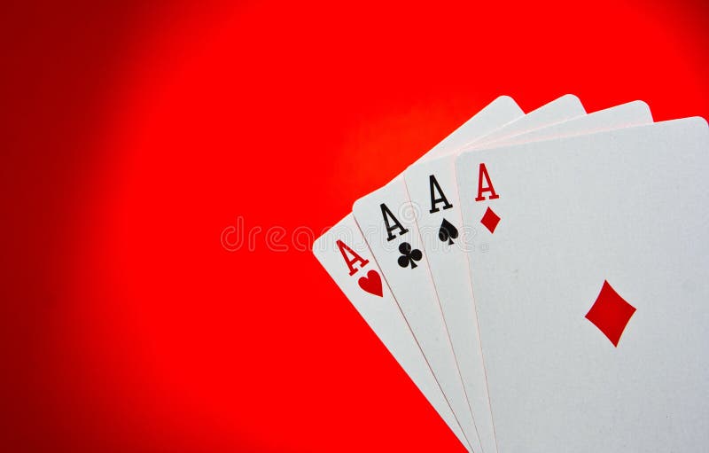 Pair of Aces and Poker Chips Stock Photo Image of royal, holding