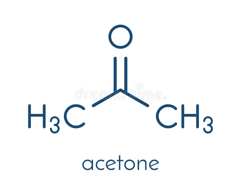 Acetone Solvent Molecule. Organic Solvent Used in Nail Polish Remover.  Skeletal Formula Stock Vector - Illustration of chemistry, aceton: 239581748