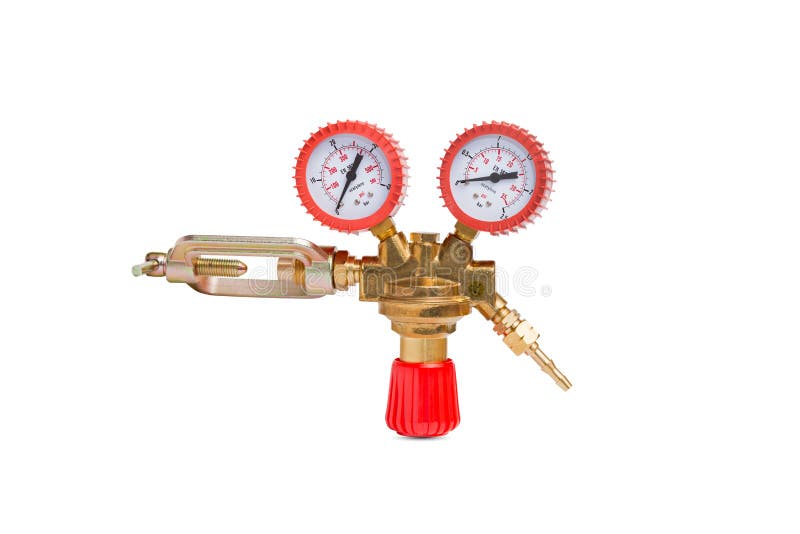 Gauge of Oxy Acetylene stock image. Image of chamber 31804165